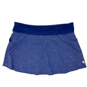 K-Swiss Tennis Golf Skirt Skort Built in Shorts Activewear Blue Women's Large